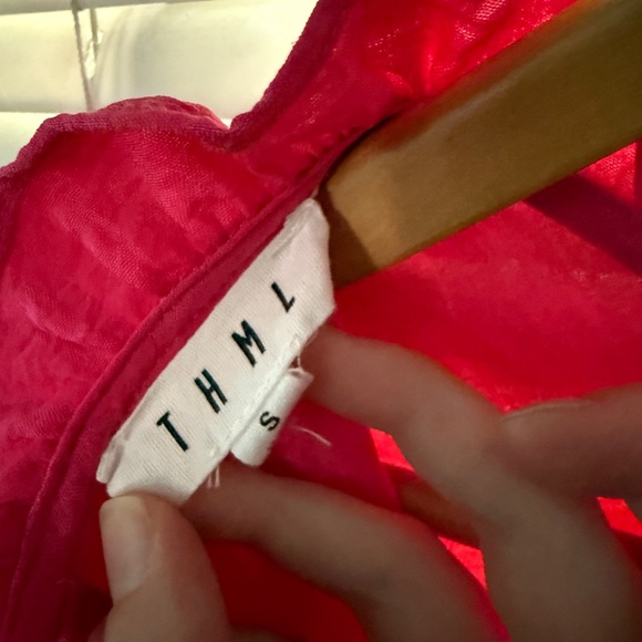 THML Fuchsia Ruffled women’s  Dress - Picture 2 of 5